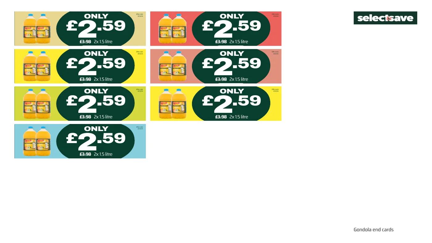 Gondola end offer cards