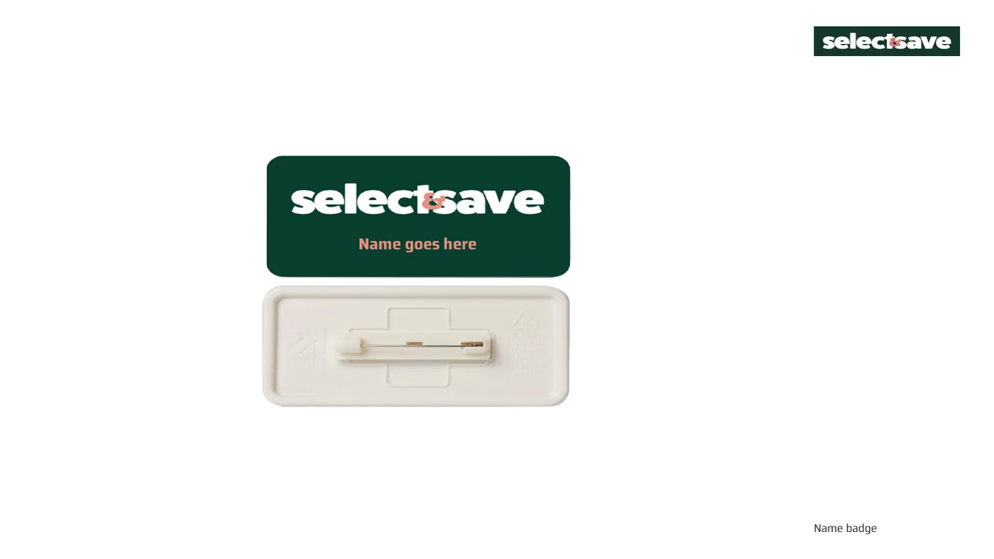 Staff name badge