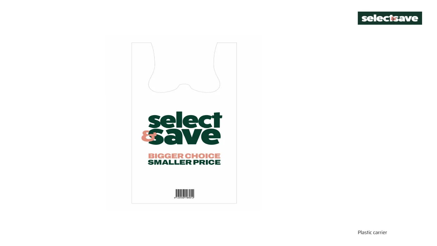 Printed plastic carrier bag