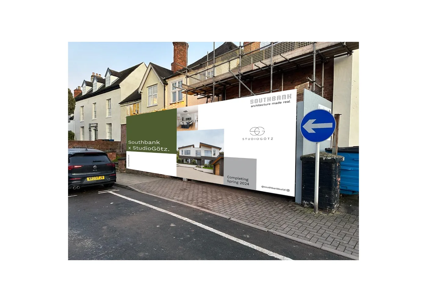 Site board, completing spring 2024
