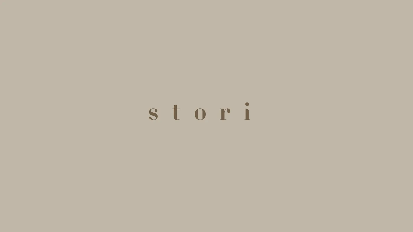 Logotype, butterscotch on bronze