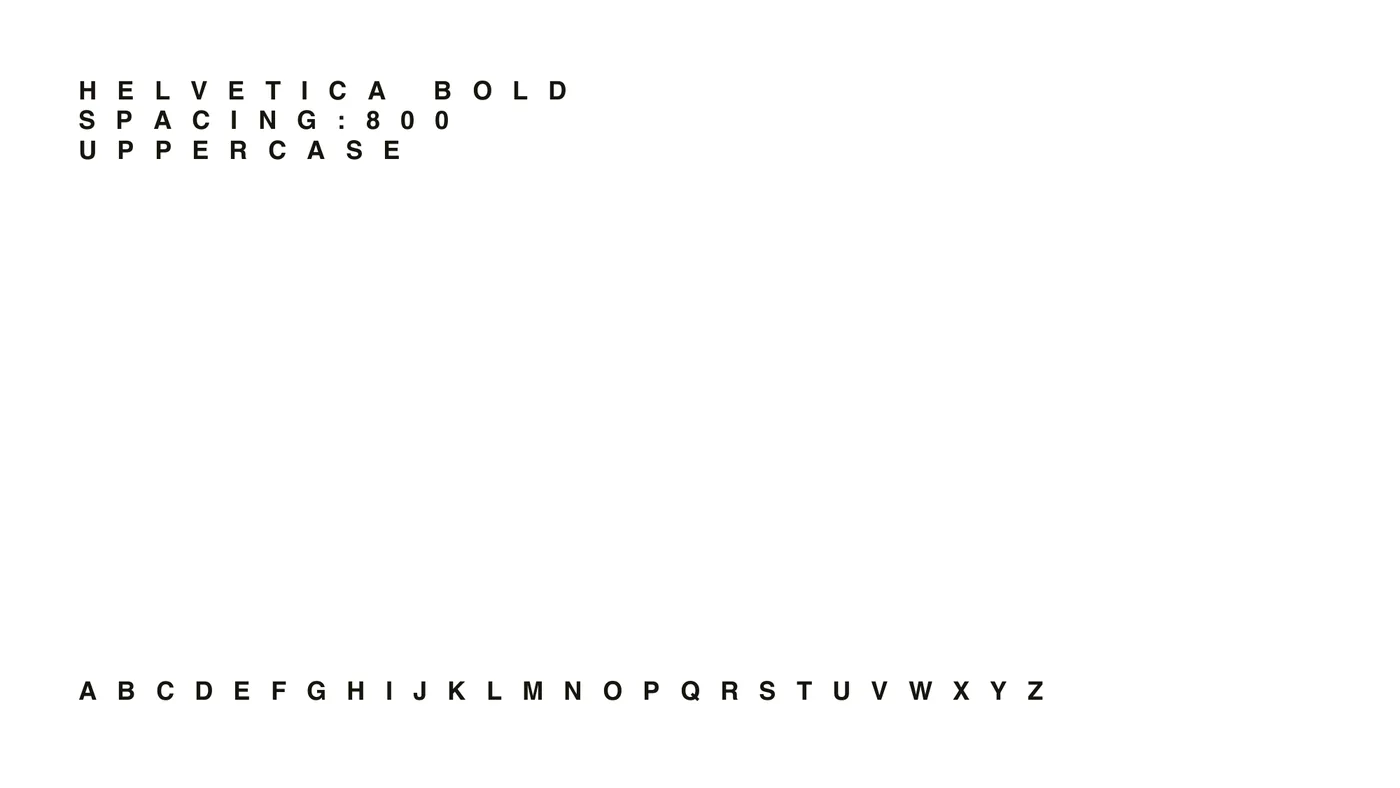 Helvetica Bold specimen
