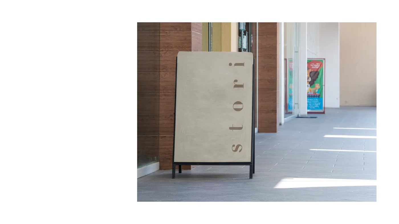 Pavement A-board