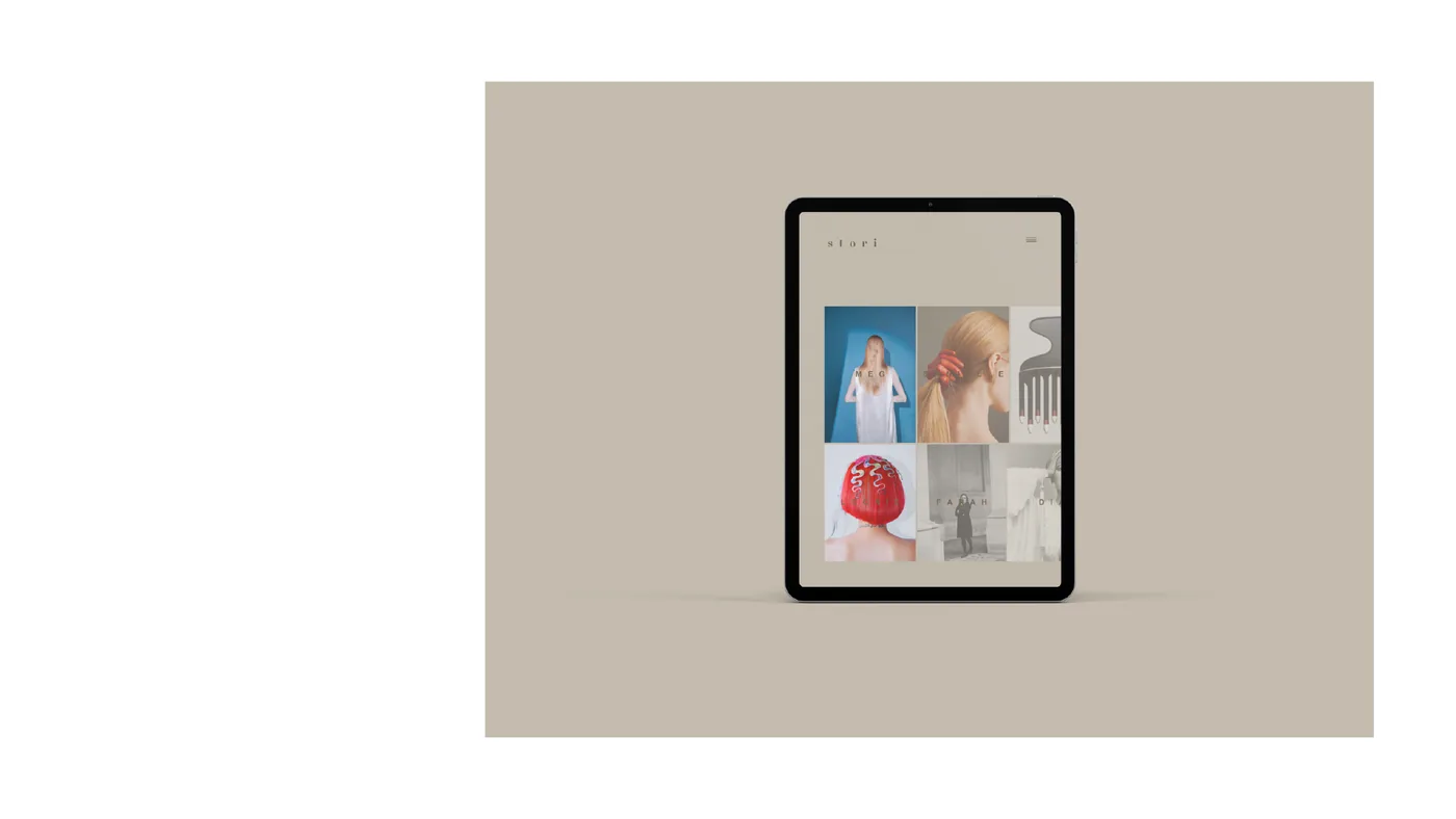 Website on tablet
