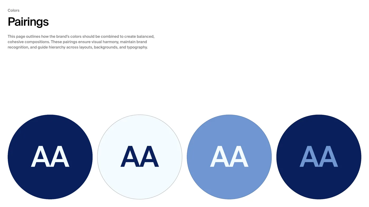 Colour pairings