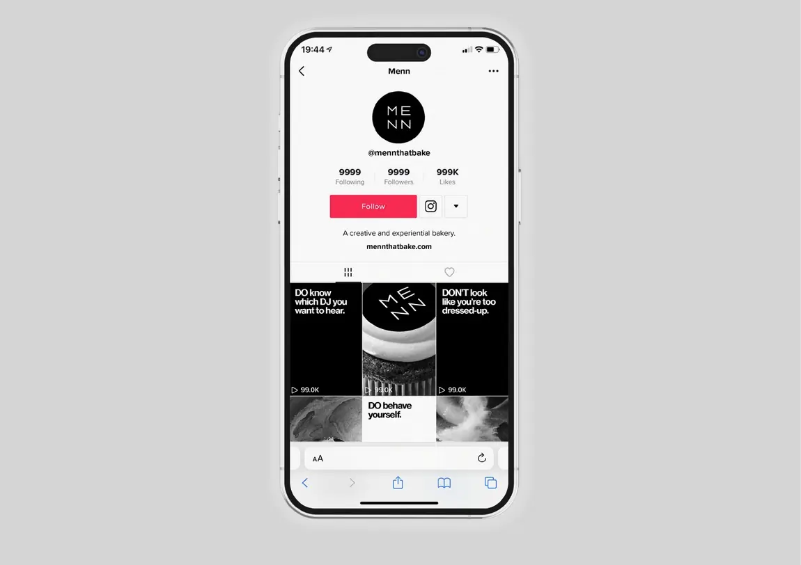 Menn social grid with do and don&rsquo;t posts