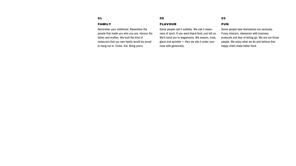 The three Namaste values